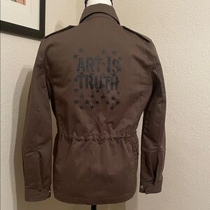 Zadig and Voltaire Utility Jacket “ Art of Truth 
Size XS 
Green